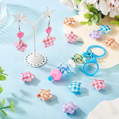 10шт УФ-покрытие непрозрачные акриловые бусины&nbsp;MACR-TA0002-44