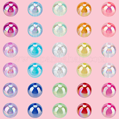15 цвет прозрачных акриловых бусин&nbsp;MACR-PA0001-04C