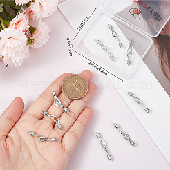 10 сумка латунные крючки и S-образные застежки&nbsp;KK-BBC0022-71