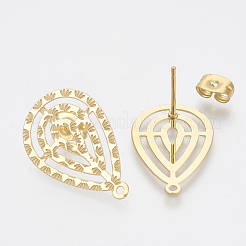 Фурнитура для сережек-гвоздиков из нержавеющей стали 304&nbsp;X-STAS-S079-40A