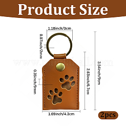 Брелки из искусственной кожи&nbsp;KEYC-WH20005-25E