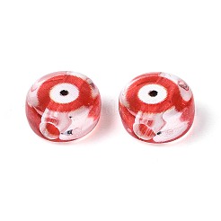 Печатные прозрачные акриловые бусины&nbsp;TACR-T030-22F