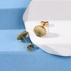 Серьги-гвоздики из нержавеющей стали 304&nbsp;EJEW-Z134-01G