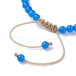 10шт браслет из натурального и окрашенного малайзийского нефрита из бисера&nbsp;BJEW-JB10074