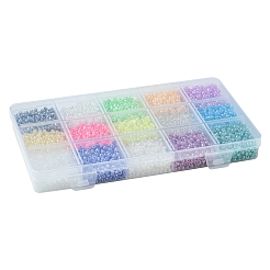 225 г 15-х цветных стеклянных бусин&nbsp;SEED-FS0001-35