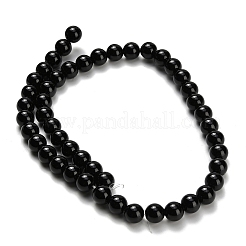 Натуральные бусины из черного оникса (окрашенные и нагретые)&nbsp;G-H329-C06-8mm