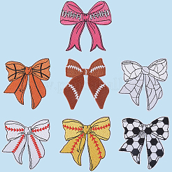 7 шт. 7 стиля полиэстеровых вышивок на одежде с термонаклейкой&nbsp;PATC-GF0001-63