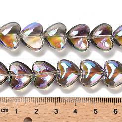 Стеклянные бусины с гальваническим покрытием &nbsp;EGLA-B008-01A-HR02