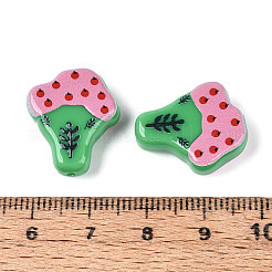 Печатные непрозрачные бусины из смолы&nbsp;RESI-N043-20B