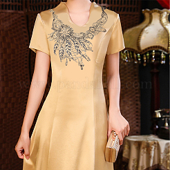 4 стиль цветочный узор полиэстер компьютеризированные вышитые аппликации&nbsp;DIY-FG0003-95