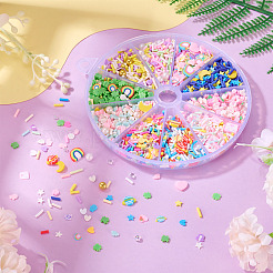 70гр 10 стиля кабошонов из полимерной глины ручной работы&nbsp;CLAY-SW0001-03B