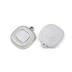 Оправы для подвесок из нержавеющей стали 304 в виде кабошонов&nbsp;STAS-L303-34P