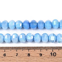 Антикоррозийные гальванические стеклянные бусины&nbsp;GLAA-T025-8mm-19J