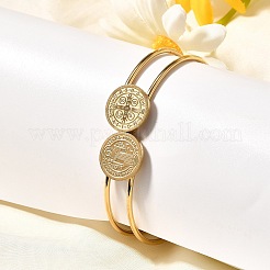 201 браслет из нержавеющей стали для женщин&nbsp;LS-BJEW-R014-02G