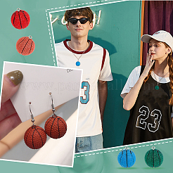 24 шт. 4 цвета непрозрачные подвески из смолы&nbsp;RESI-GA0001-13