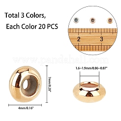 Латунные бусины&nbsp;KK-PH0004-35-WH