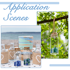 Стеклянные бусины в украшениях для витрины прозрачных стеклянных бутылок&nbsp;AJEW-AB00172