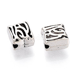 Сплавочные овальные бусины тибетского стиля &nbsp;TIBE-N013-08AS