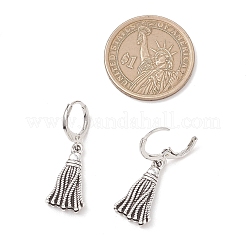 Серьги из сплава в тибетском стиле с застежкой-молнией&nbsp;EJEW-JE06910