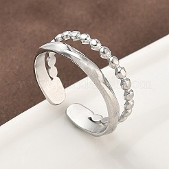 Кольца-манжеты из нержавеющей стали 304 для женщин&nbsp;RJEW-A079-04A-P