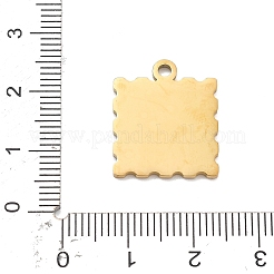 Подвески из нержавеющей стали 304 с эмалью&nbsp;STAS-R169-03A-G