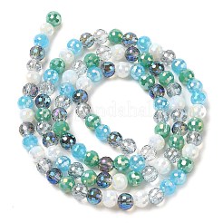 Стеклянные бусины с гальваническим покрытием &nbsp;EGLA-C007-01D