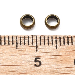 Зажимные бусины из латуни&nbsp;KK-S509-01AB-02