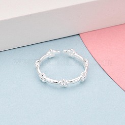 925 открытое кольцо-манжета из стерлингового серебра для женщин&nbsp;STER-N016-148S