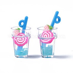 Подвески из смолы с имитацией фруктового чая&nbsp;CRES-S359-31