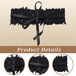 Искусственная кожа цветочные кружева широкие цепные ремни&nbsp;AJEW-WH20077-032E