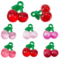 48шт 6 цвета прозрачные подвески из смолы&nbsp;RESI-SC0036-63A