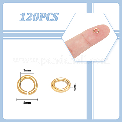 120 шт. Открытые соединительные кольца из нержавеющей стали 304&nbsp;STAS-UN0060-83B