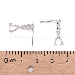 925 подвеска-гвоздик из стерлингового серебра с родиевым покрытием&nbsp;X-STER-K038-008P