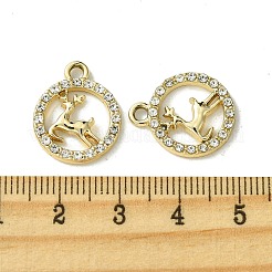 Подвески со стразами из сплава с ультрафиолетовым покрытием&nbsp;FIND-B039-02G-08