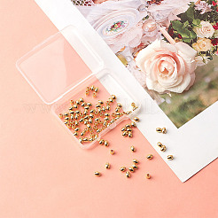 100 шт. латунные бусины с покрытием стойки&nbsp;KK-GO0001-72