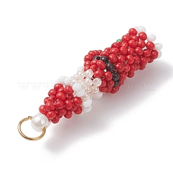 Пасхальные подвески-гномы из стеклянного бисера&nbsp;PALLOY-MZ01037-04