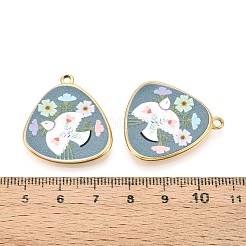 Треугольник из нержавеющей стали 304 с принтом и подвесками в виде голубей&nbsp;STAS-T071-28B-G