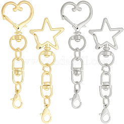 20 шт. 4 стиля поворотных застежек из цинкового сплава&nbsp;FIND-SP0004-23