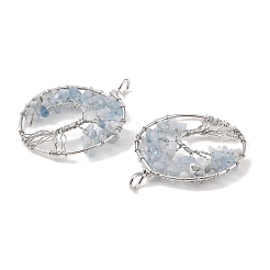 Натуральные аквамариновые большие подвески&nbsp;G-G910-K18-P