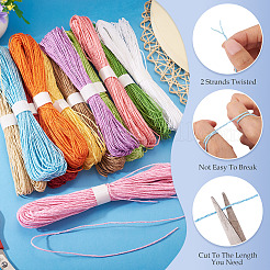 12 пачка 12-х цветного витого бумажного шнура&nbsp;DIY-TA0013-29