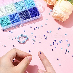 Наборы для изготовления браслетов из круглых стеклянных бусин своими руками&nbsp;SEED-YW0002-64A