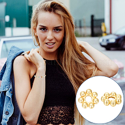 100 шт. разделительные бусины из нержавеющей стали 304&nbsp;STAS-UN0057-94