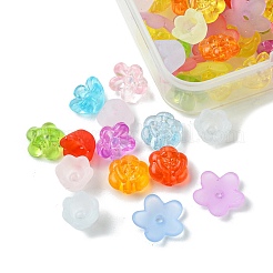 100шт 4 стиля прозрачные акриловые бусины&nbsp;TACR-FS0001-45