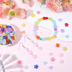 1000шт 20-х цветные прозрачные акриловые бусины&nbsp;MACR-SC0002-42