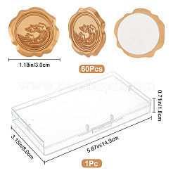 60шт. клейкие восковые наклейки&nbsp;DIY-CP0006-30-17