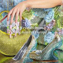 Preciosa® maxima crystal без горячей фиксации плоские камни&nbsp;Y-PRC-NSS12-90110-200