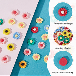 Кабошоны из непрозрачной смолы&nbsp;CRES-PH0001-03