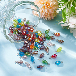 80шт 10 цвета подвески из гальванического стекла&nbsp;PALLOY-PH01795