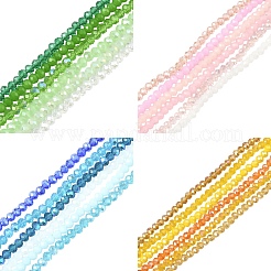 6 нить 6 стилей гальванические стеклянные бусины нити&nbsp;EGLA-YW0005-46A