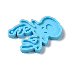 Diy рождественский олень голова кулон силиконовые Молды&nbsp;LS-SIMO-B006-03